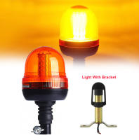 Luz De Advertencia Estroboscópica LED 60 Ambar Para Motocicleta Tractor Camión Seguimiento De Señal De Emergencia Con Aluminio 12V/24V - details 2