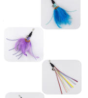 Juguete Interactivo Para Gatos Con Plumas Palanca Retráctil Con Campana Repuesto Para Refill Ideal Para Gatitos - details 12