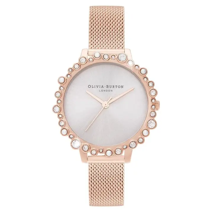 Olivia Burton Reloj Analógico de Cuarzo para mujer con Correa en Acero Inoxidable color oro rosado - OB16US50 - 1