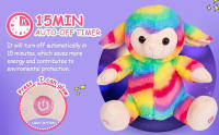 Muñeco De Peluche De 26cm Con Luz LED Y Arcoíris Para Niñas Animal De Peluche Con Luz Que Canta Y Se Puede Dormir Regalo Para Niñas - details 1