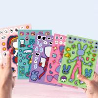 Pegatinas Digitales Kawaii De Circo Sorprendente 8/16 Hojas DIY Para Crear Rostros Juguetes Para Cumpleaños De Niños - details 5