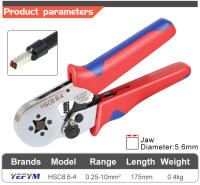 Herramienta De Enchufe Ferrule HSC8 6-4/6-6 Para Terminales De Tubo Y Cable Eléctricos Reparación De Circuitos Electrónicos Herramienta Multifuncional De Acero Al Carbono - details 2