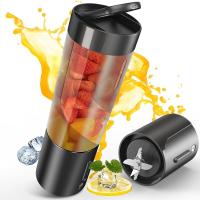 Licuadora portátil, licuadora de tamaño personal para batidos de arena con 6 cuchillas ultra, 16 oz USB recargable reutilizable negro - details 7
