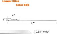 Brochetas para barbacoa, brochetas de kebab, tenedores para barbacoa, brochetas de metal para barbacoa - details 3