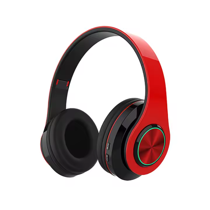 Auriculares Inalámbricos Bluetooth 5,0 con Micrófono Incorporado - Rojo - 1