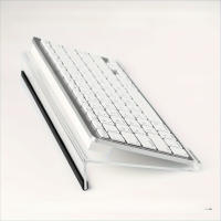 1pc Soporte De Teclado De Acrílico Compacto Elevador Para Teclado De Escritorio Y Mini PC Compatible Con Marcas Como Logitech HP Microsoft Y MoreScope - details 1