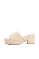 Lyla Wang Sandalias mules de Esparto tacón medio - details 3