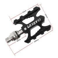 Pedal De Bicicleta Litepro Ultraligero Con Solución Rápida De Aluminio Para Brompton Pedal Plegable Antideslizante Para Mountain Bikes Road Bicycles Y BMX - details 6