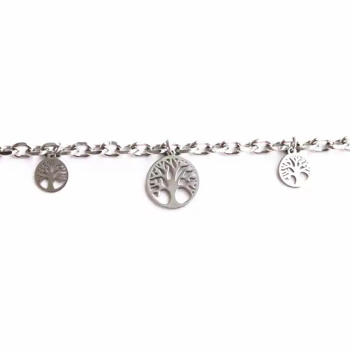 Pulsera Mujer Plata Árbol de la Vida - 1