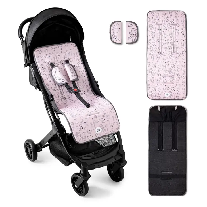 FRONHA PARA CARRINHO + PROTETOR DE CINTO - MOD. CAT - ROSA - 1
