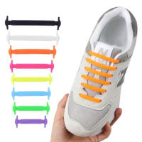 Nuevos 16Pcs Cordones Elásticos Para Zapatillas Silicona Estirable Cordón De Goma Unisex Moda Sin Atar Medio De Fijación Para Zapatos - details 3