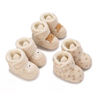 Botas De Nieve Para Bebés Recién Nacidos De Algodón Antideslizantes Y Cálidas Zapatos Para Caminar Infantiles Con Peluche - details 3