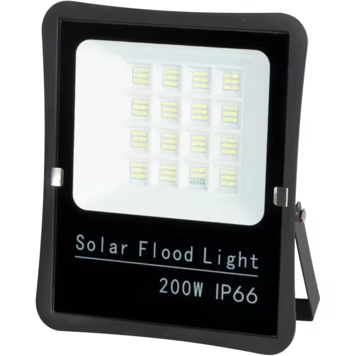 Jandei - Foco Proyector Solar 192 Leds, Incluye Panel Separado con Batería de Litio, Mando Distancia, Tono de Luz Fría 6500k. Protección IP65 Apto para Instalación en Exteriores - 1