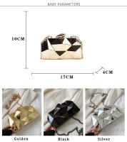 Bolso De Mano Para Mujer 2021 Mini Geométrico De Fiesta Noche Bolso De Hombro Cruzado Dorado Estilo Vintage Bolsos De Mujer - details 2