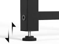 Escritorio de Esquina Ordenador - 100x70 cm Mesa en Forma L, Estantes de Almacenamiento, Esquina Reversible, Gaming Escritorio Mesa Gamer Desk para Estudio Trabajo Oficina Dormitorio Hogar - details 4