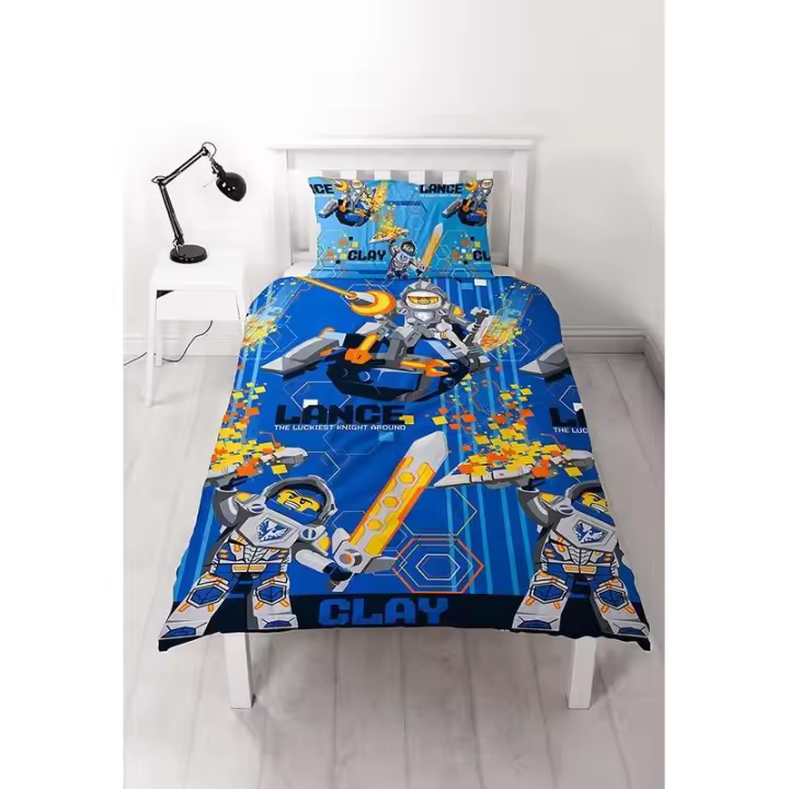 Sun City Funda Edredón Lego Galaxy 135 X 200 Cm - Suave y Cómodo - Diseño único - Tamaño Estándar - 1