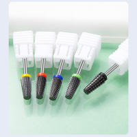 Broca De Uñas Cerámica Negra 5 En 1 Para Máquina Eléctrica De Perforación 3/32" Shank Eliminador De Polvo De Uñas Y Pintura Gel - details 9