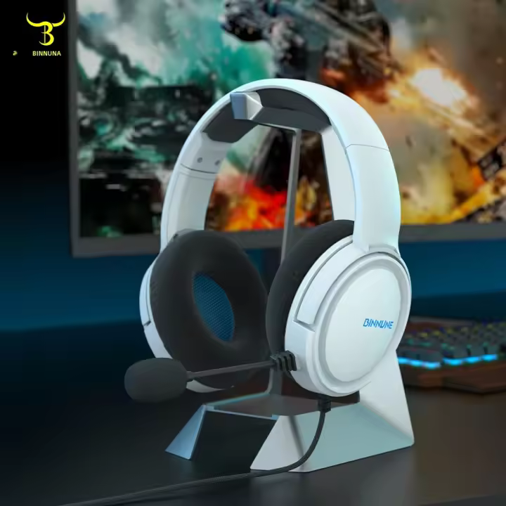 Auricular De Juego BINNUNE Con Micrófono Para PS4 PS5 Xbox Series X|S Xbox One PC Switch Auriculares De Juego Con Cable Para Playstation 5 Xbox 1 - 1