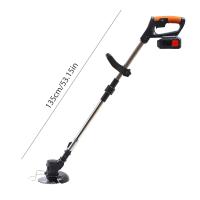 Cortacésped eléctrico inalámbrico de 850W, cortador potente de 18000PRM, herramienta de jardín ajustable con 2 baterías de piezas y 24V, barra telescópica ajustable - Marca Cortacésped - details 1