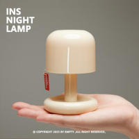 Lámpara De Noche LED Estilo Setas Mini Desktop Para Escritorio Recargable Por USB Decoración Creativa Para Dormitorio Y Bar De Café - details 1