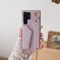Funda De Teléfono Crossbody Con Correa Para Muñeca Para Samsung Galaxy S25 S24 S22 Ultra plus S23FE A15 A25 A35 A55 A24 A34 A54 A14 Con Porta Tarjetas - details 4