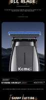Cortadora De Pelo Eléctrica Kemei KM-2286 KM-2295 Para Profesionales Peluquero Kit De Corte Inalámbrico Con Indicación De Carga Y Cambio De Cabezales Universal Para Hombres - details 11