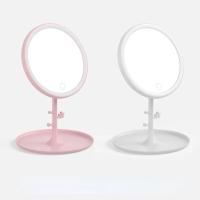 Espejo De Maquillaje Con Pantalla Táctil LED Plegable Y 3 Modos De Luz Recargable Por USB Color Cosmético Herramientas De Belleza - details 6