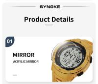 Reloj Digital Para Hombre SYNOKE Deportivo Impermeable 50M Con Función De Alarma Pantalla Grande Luz Trasera Resistente Al Choque - details 9