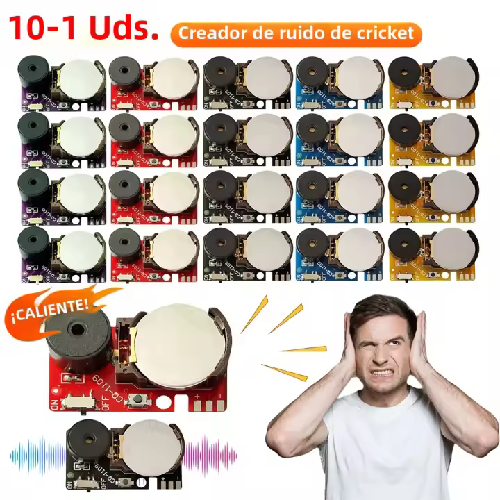 1-10PCS Maker De Ruido Oculto PCB Beeping Cricket Para Broma En Fiestas De Halloween Suministros De Sonido De Cricket Para Juegos De April Fools' Day - 1