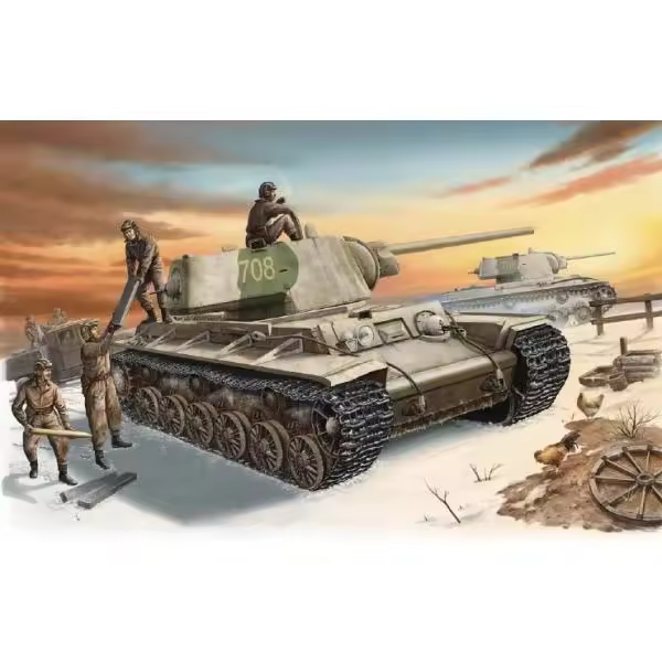 TROMPETER 00359 KV-1 1942 Coche pesado Tanque 1/35 - 1
