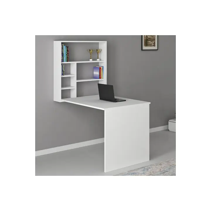 Meyvaser.com Ecommerce Company Escritorio de Oficina - Mesa de Trabajo Plegable de Pared Blanco 63x90x154cm - 1