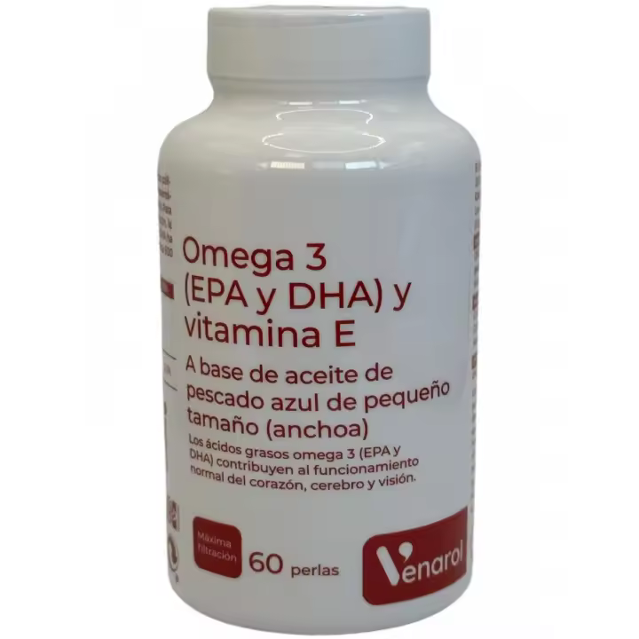 Omega 3 (EPA y DHA) y vitamina E 60 perlas de 1.408 mg de Herbora - 1