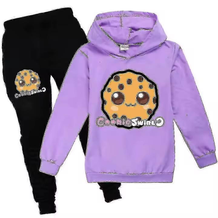 Novedad chándal niños Sudadera con capucha Pantalones de chándal Niños Niñas trajes Set - 1