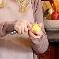 Zestador De Naranja Y Limón De Acero Inoxidable LMETJMA Con Cuchillo Y Bucle Para Colgar Eco-amigable Y Con Agarre KC0127 - details 3