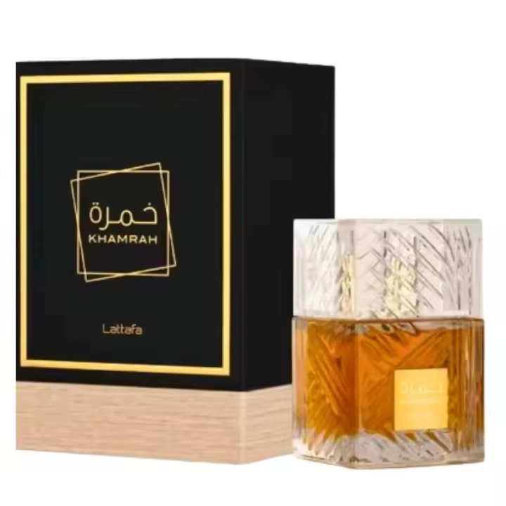 Lattafa Khamrah 100ml Unisex-Fragancia Árabe Especiada Dulce con Toques Amaderados y Cálidos|100%Original,Larga Duración - 1