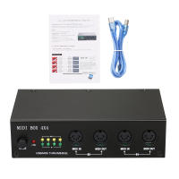 UM4X4 Interfaz MIDI USB 4 EN / 4 Salidas 64 Canales MIDI 4i/4o + Merge 2i4o MIDI Box 4X4 Para Instrumentos Eléctricos - details 0