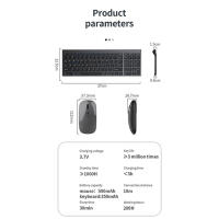 Jomaa Teclado Y Ratón Inalámbricos Recargables Slim Para Laptop USB 2.4G Combinación De Teclado Y Ratón Para Computadora - details 5
