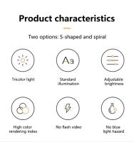 Lámpara De Mesa LED Moderna Y Minimalista Con Espiral Luz Nocturna Ajustable En 3 Colores Para Barra Café Dormitorio Sala De Estar Iluminación - details 1