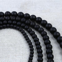 Piedras De Onix Para Joyería 4/6/8/10/12mm Cuentas Redondas Engrosadas Negras Para DIY Pulseras Pendientes Collares Y Bolsos - details 3