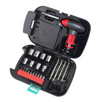 Juego de 24 herramientas con linterna incorporada - Maletín iluminado para trabajos de bricolaje - details 3