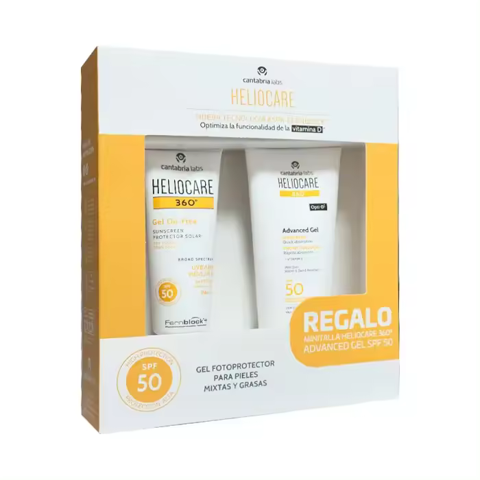 CANTABRIA LABS HELIOCARE 360º SPF 50 FLUIDO GEL OIL FREE PRO + Advanced Gel 100ml - 1