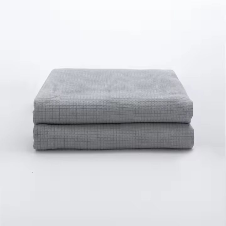 NAF NAF - Colcha algodón/poliéster BRENNE  gris perla 180x270 cm - 1