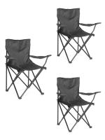 OFERTA[PACK 3] Silla Plegable de Camping de Acero, 50x50x80cm, Silla de Acampada Plegable, Ideal para Camping o Pesca, Estructura de Acero Resistente y Asiento de Lona Impermeable - details 2