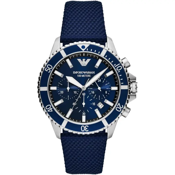 Emporio Armani Reloj hombre AR11588, con calendario, Incluye Caja Original, Diámetro: 43MM - 1