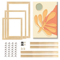 Marco De Madera Para Pintura En Lienzo 50x70 60x90 80x120 Cm Marco Para Fotos Y Pinturas Al Óleo Marco De Pared De Madera - details 0