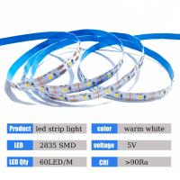 Tira LED Flexible De 5V USB En Blanco/Cálido Con Adhesivo Para Luz De TV Armario Dormitorio Decoración De Hogar Cortable Y Cutfiable - details 3