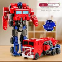 Juguete De Modelado De Robot Y Coche De Anime Transformable Para Niños Figura De Acción De Robot Un Paso De Deformación Puzzle - details 6