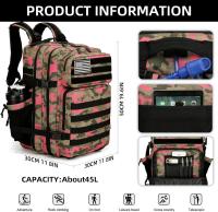Mochila Táctica Grande 45L 3P Para Senderismo Y Camping Bolsa De Deporte Al Aire Libre Impermeable Rucksack De Escalada - details 12