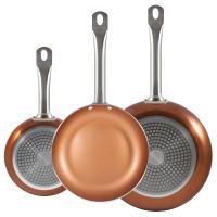 Set de 3 sartenes San Ignacio Optimum Copper 20/24/28cm (2 con tapa) - Aluminio prensado antiadherente - Apto para inducción - details 19