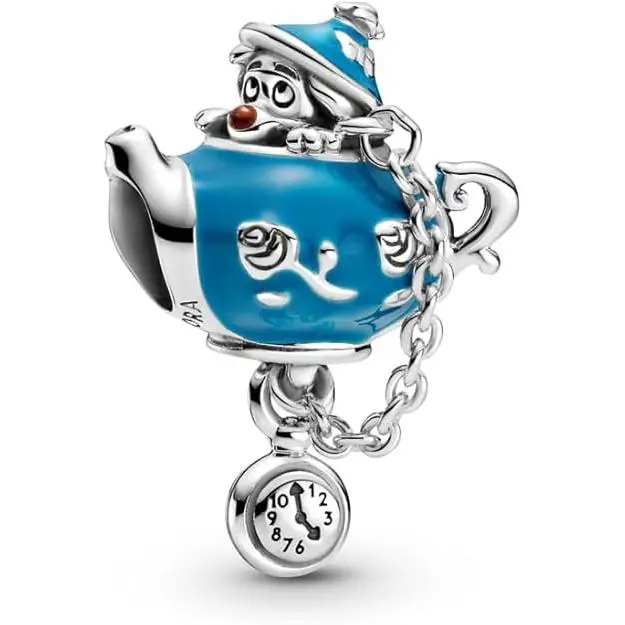 Pandora Charm de la Tetera de la Fiesta de No Cumpleaños de Alicia en el País de las Maravillas de Disney 799345C01，Incluye Caja Original - 1